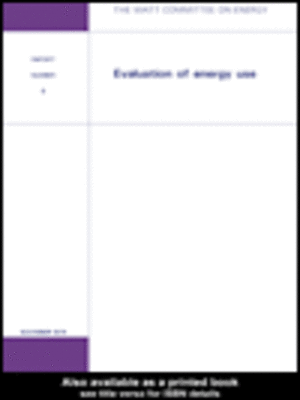 cover image of Evaluation of Energy Use